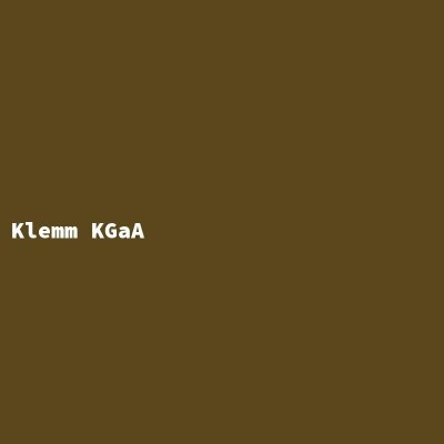 Hersteller: Klemm KGaA