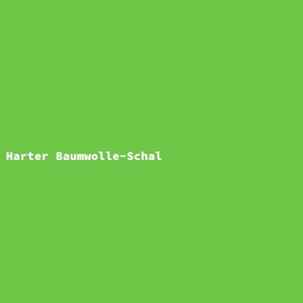 Harter Baumwolle-Schal