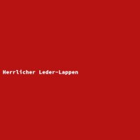 Herrlicher Leder-Lappen