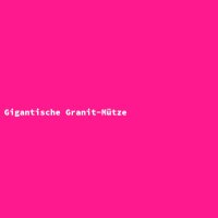 Gigantische Granit-M&uuml;tze