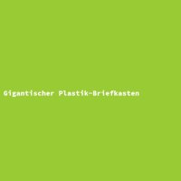 Gigantischer Plastik-Briefkasten