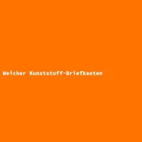 Weicher Kunststoff-Briefkasten