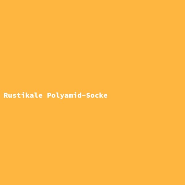 Rustikale Polyamid-Socke