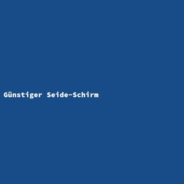 G&uuml;nstiger Seide-Schirm