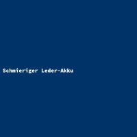 Schmieriger Leder-Akku
