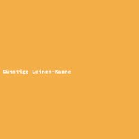 G&uuml;nstige Leinen-Kanne
