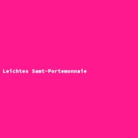 Leichtes Samt-Portemonnaie