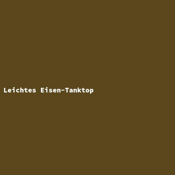 Leichtes Eisen-Tanktop