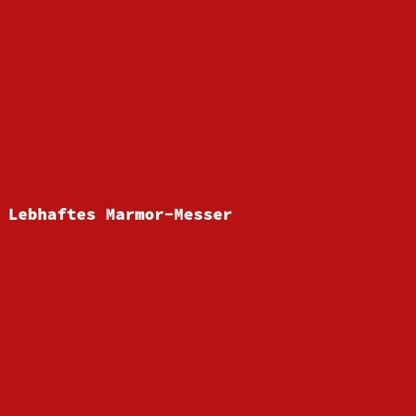 Lebhaftes Marmor-Messer
