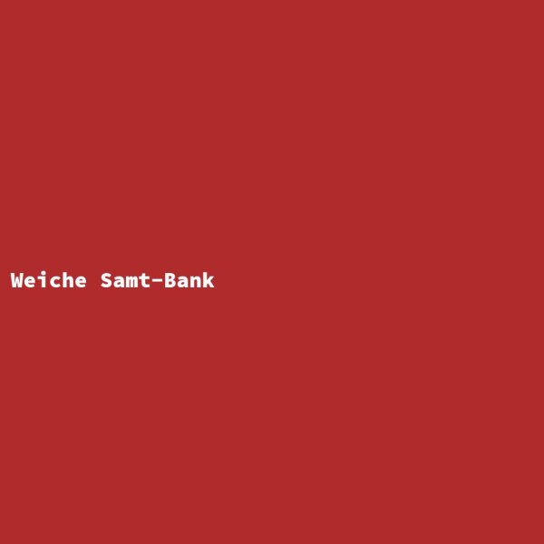 Weiche Samt-Bank