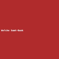 Weiche Samt-Bank