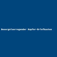 Besorgniserregender Kupfer-Briefkasten