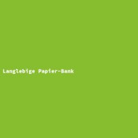 Langlebige Papier-Bank
