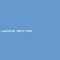 Langlebige Papier-Bank