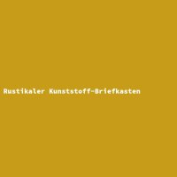 Rustikaler Kunststoff-Briefkasten