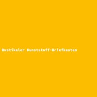 Rustikaler Kunststoff-Briefkasten