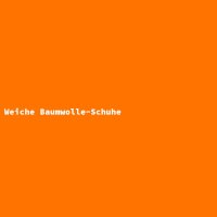 Weiche Baumwolle-Schuhe