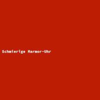 Schmierige Marmor-Uhr