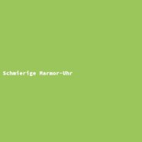 Schmierige Marmor-Uhr