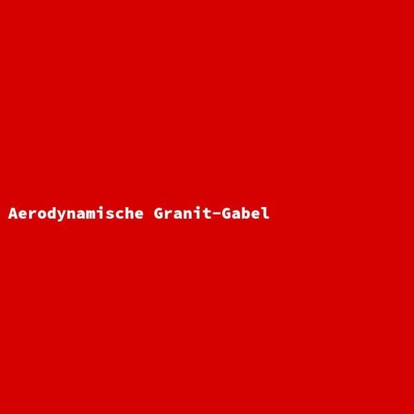 Aerodynamische Granit-Gabel