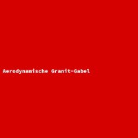 Aerodynamische Granit-Gabel