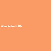 K&uuml;hne Leder-Brille