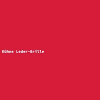 K&uuml;hne Leder-Brille