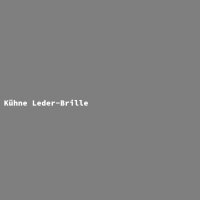 K&uuml;hne Leder-Brille